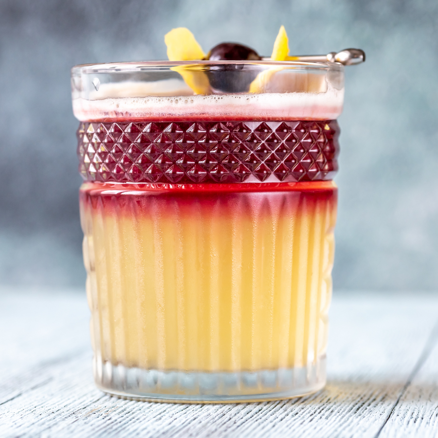 Manhattan cocktail in a coupe glass