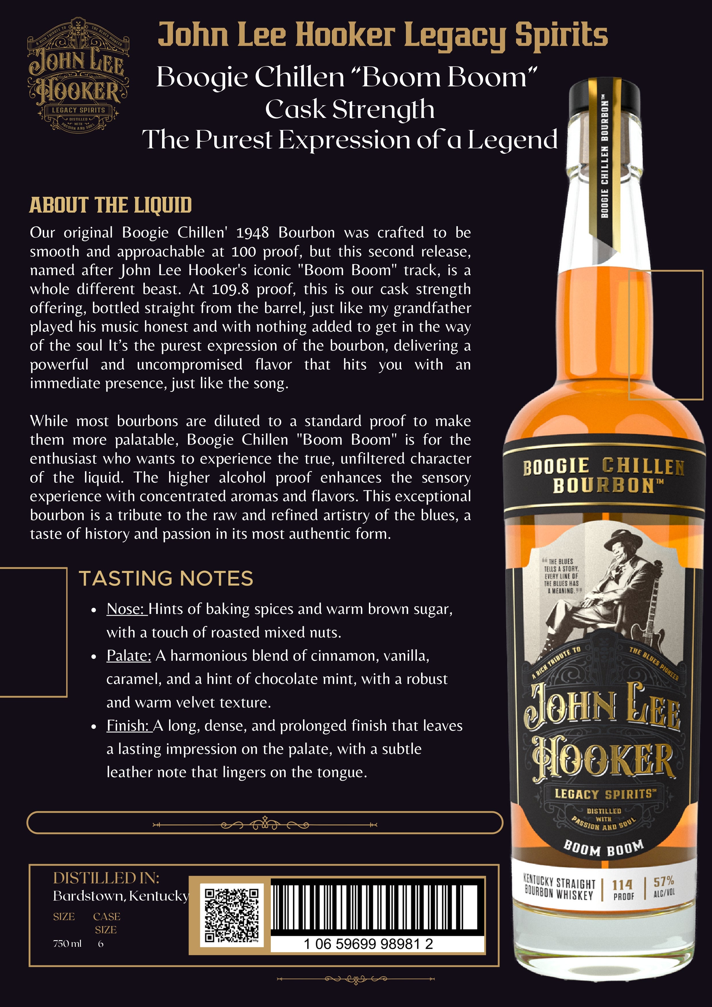 Boogie Chillen Bourbon - Boom Boom Cask Strength 109.8 Proof