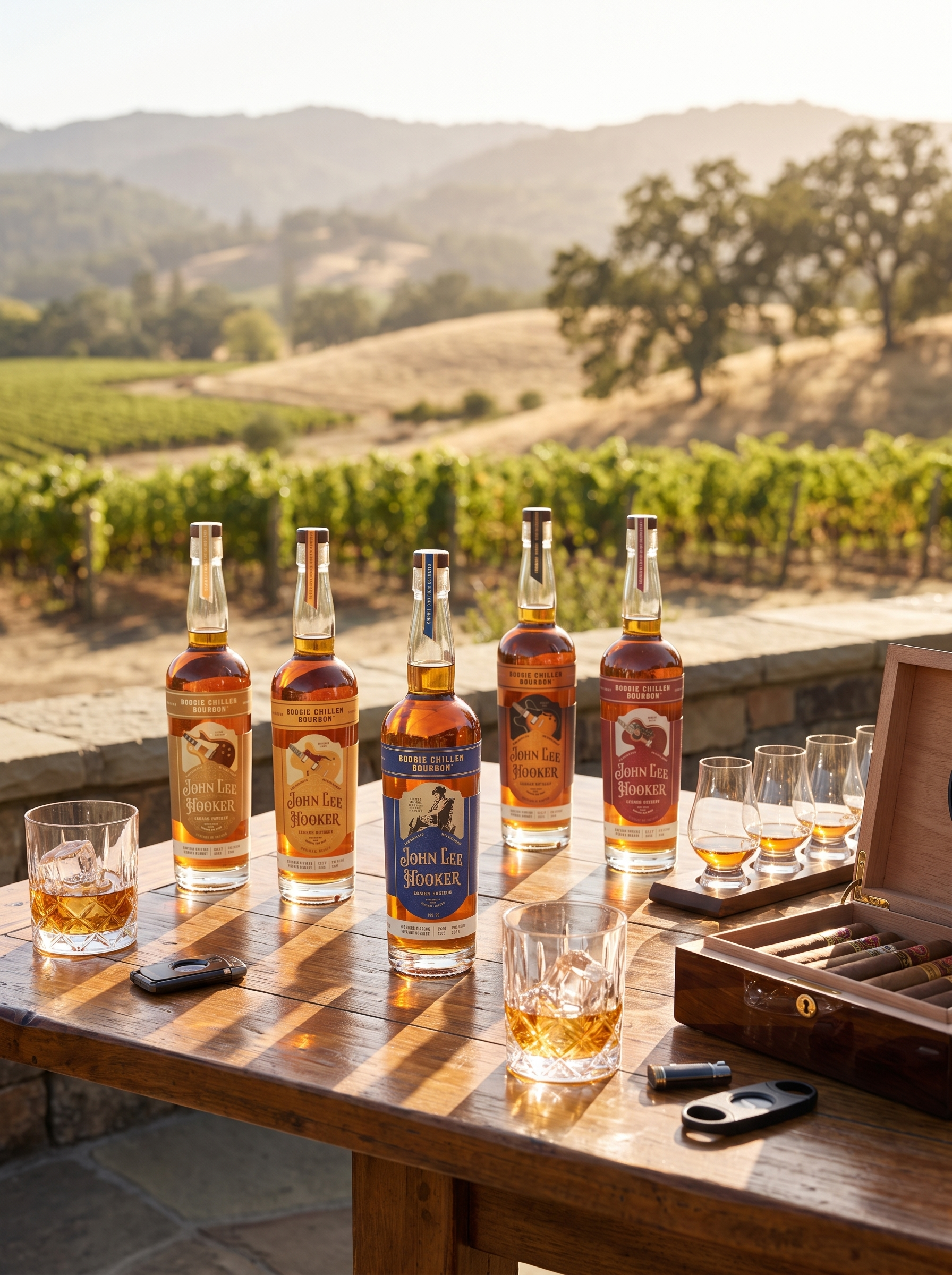 John Lee Hooker Legacy Spirits bourbon and blues heritage display