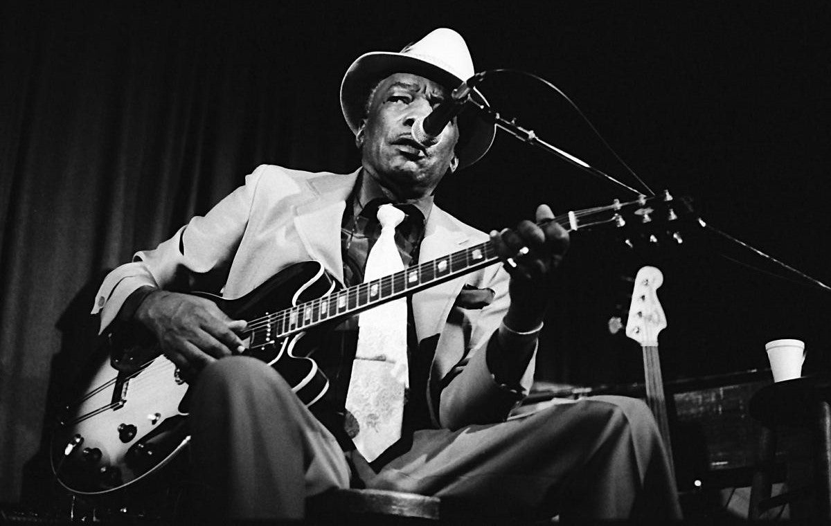 Cinematic bourbon and blues background